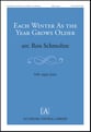 Each Winter as the Year Grows Older SAB choral sheet music cover